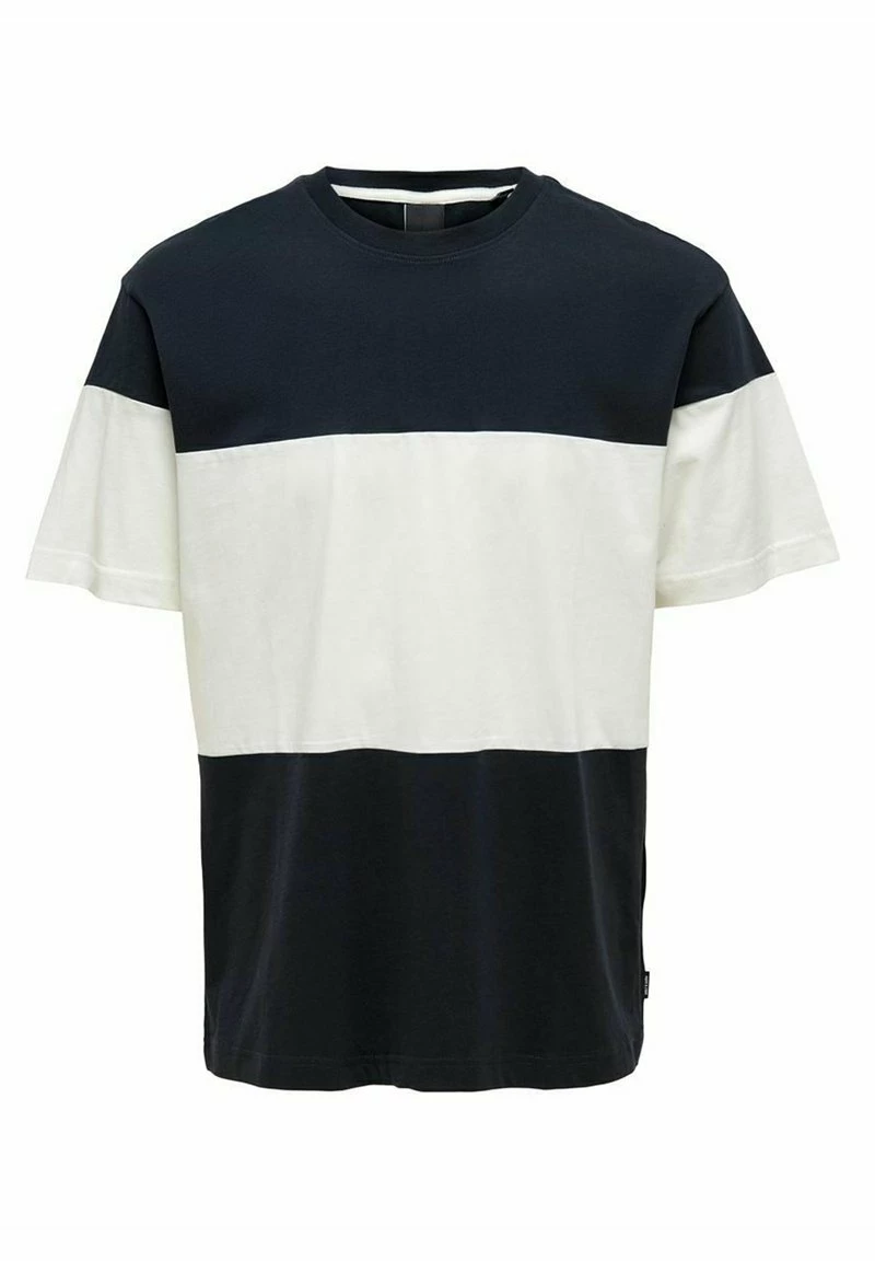 Only & Sons Herren T-Shirt Print - Dark Navy/weiß | Bequemes Baumwollshirt mit modernem Design 5 Only & Sons Herren T-Shirt Print - Dark Navy/weiß | Bequemes Baumwollshirt mit modernem Design – Bild 5