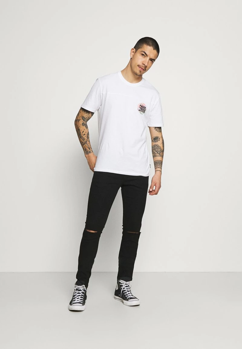 Only & Sons Herren ONSWARP LIFE KNEE CUT - Skinny Fit Jeans in Schwarz 2 Only & Sons Herren ONSWARP LIFE KNEE CUT - Skinny Fit Jeans in Schwarz – Bild 2