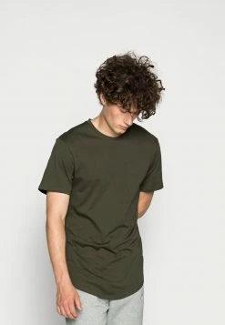 Only & Sons Herren ONSMATT LONGY TEE - Basic T-Shirt in Forest Night