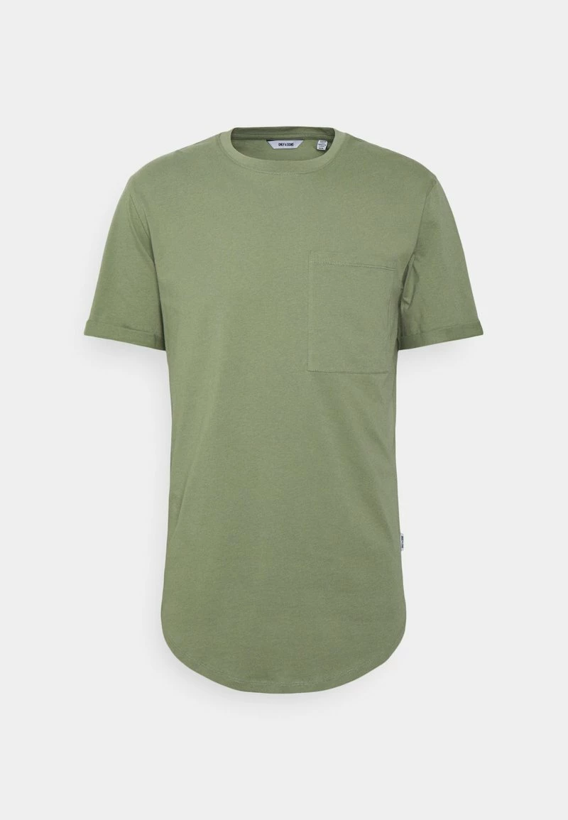 Only & Sons Herren ONSGAVIN LIFE TEE - Basic T-Shirt in Oil Green 1 Only & Sons Herren ONSGAVIN LIFE TEE - Basic T-Shirt in Oil Green