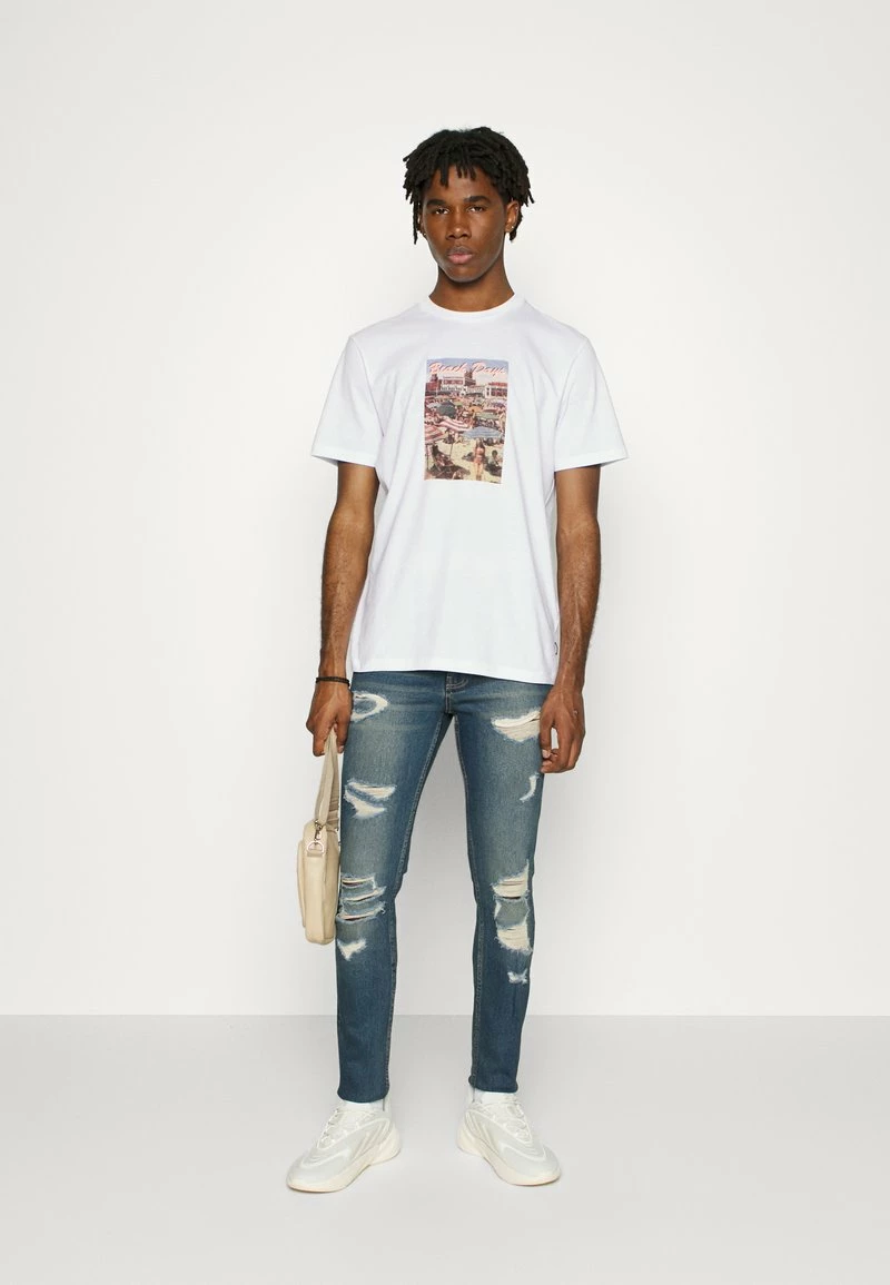 Only & Sons Herren ONSIB REG T-Shirt Print - Hellweiß 2 Only & Sons Herren ONSIB REG T-Shirt Print - Hellweiß – Bild 2