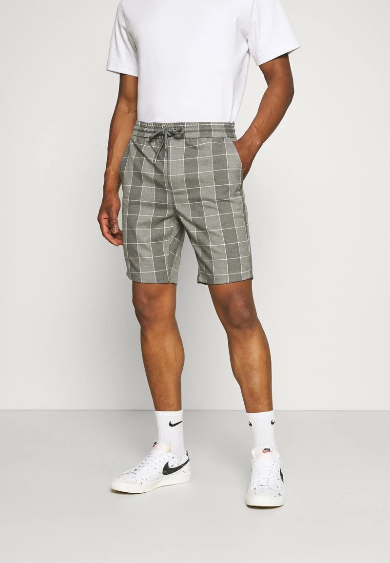 Only & Sons Herren ONSLINUS CHECK - Kurze Chino Shorts in Mittelgrau Melange 1 Only & Sons Herren ONSLINUS CHECK - Kurze Chino Shorts in Mittelgrau Melange