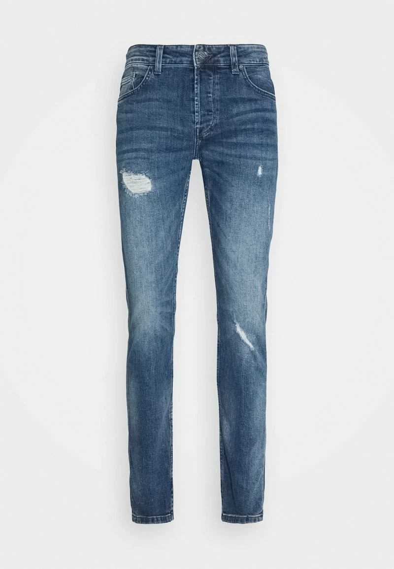 Only & Sons ONSLOOM DAMAGE - Slim Fit Jeans für Herren - Blauer Denim 5 Only & Sons ONSLOOM DAMAGE - Slim Fit Jeans für Herren - Blauer Denim – Bild 5