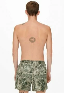 Only & Sons GEMUSTERTE Badeshorts Canteen - Stilvolle Herren Badehose -Only & Sons Geschäft 044a63568f2b4851a4e3ad98f0408128