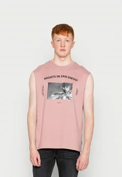 Only & Sons Herren ONSGRAYSON RLX - T-Shirt Print - Woodrose | Modisches Design | Bequemer Tragekomfort