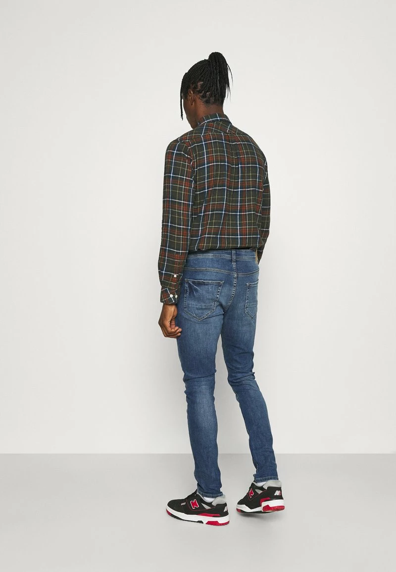 Only & Sons ONSDRAPER CARROT DAMAGE - Slim Fit Jeans Herren - Blau Denim | Stilvolle Herrenjeans 3 Only & Sons ONSDRAPER CARROT DAMAGE - Slim Fit Jeans Herren - Blau Denim | Stilvolle Herrenjeans – Bild 3