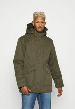 Only & Sons Herren ONSELLIOT - Wintermantel in Olive Night | Warme Parkas für Herren