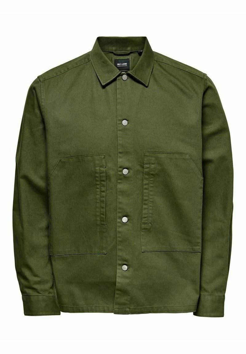 Only & Sons WORKWEAR Hemd Olive Night | Herren Freizeithemd | Modisches Herrenhemd 7 Only & Sons WORKWEAR Hemd Olive Night | Herren Freizeithemd | Modisches Herrenhemd – Bild 7