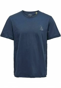Only & Sons Herren T-Shirt Basic - Dress Blues | Hochwertiges Baumwollshirt für Herren
