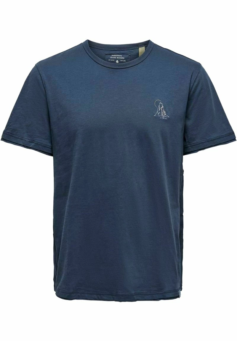 Only & Sons Herren T-Shirt Basic - Dress Blues | Hochwertiges Baumwollshirt für Herren 1 Only & Sons Herren T-Shirt Basic - Dress Blues | Hochwertiges Baumwollshirt für Herren