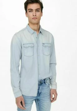 Only & Sons Herren Hemd - Blue Denim | Modisches Freizeithemd für Herren 11 Only & Sons Herren Hemd - Blue Denim | Modisches Freizeithemd für Herren -Only & Sons Geschäft 0cf0b6856a2f47019a6728fb0e730d92