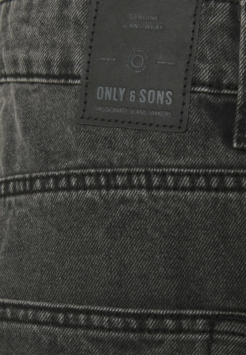 Only & Sons Herren ONSAVI BEAM CROP - Taillierte Jeans im Slim Fit - Schwarz 3 Only & Sons Herren ONSAVI BEAM CROP - Taillierte Jeans im Slim Fit - Schwarz – Bild 3