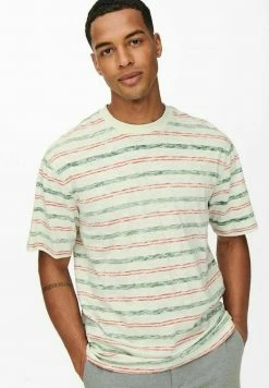 Only & Sons RELAXED FIT T-Shirt Print - Dunkelgrün | Herren T-Shirt | Bequemes Design | Modisches Oberteil -Only & Sons Geschäft 0f9bb342b7be4a56928af74c646526b0