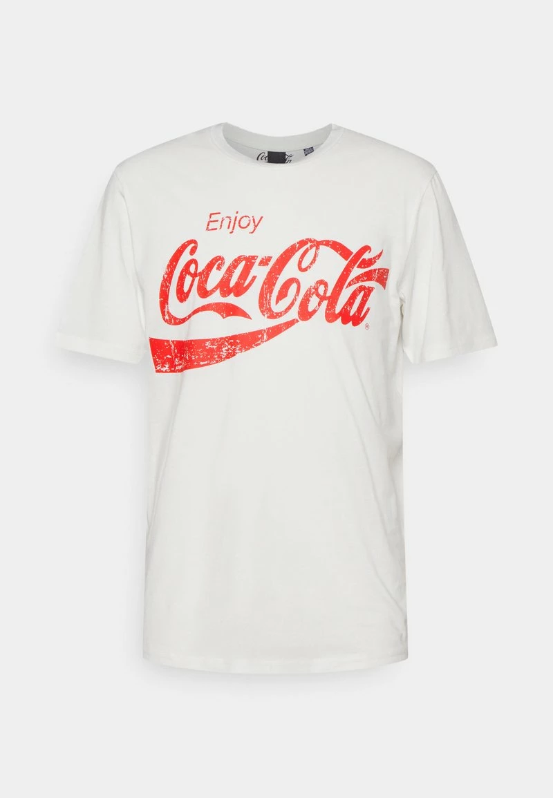Only & Sons Herren ONSCOCACOLA TEE - T-Shirt Print - Star White | Modisches Design | Hochwertige Baumwolle 4 Only & Sons Herren ONSCOCACOLA TEE - T-Shirt Print - Star White | Modisches Design | Hochwertige Baumwolle – Bild 4