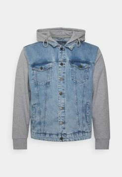 Only & Sons Herren ONSCOIN HOOD TRUCK Jeansjacke - Blue Denim | Stilvolle Jacke für Herren