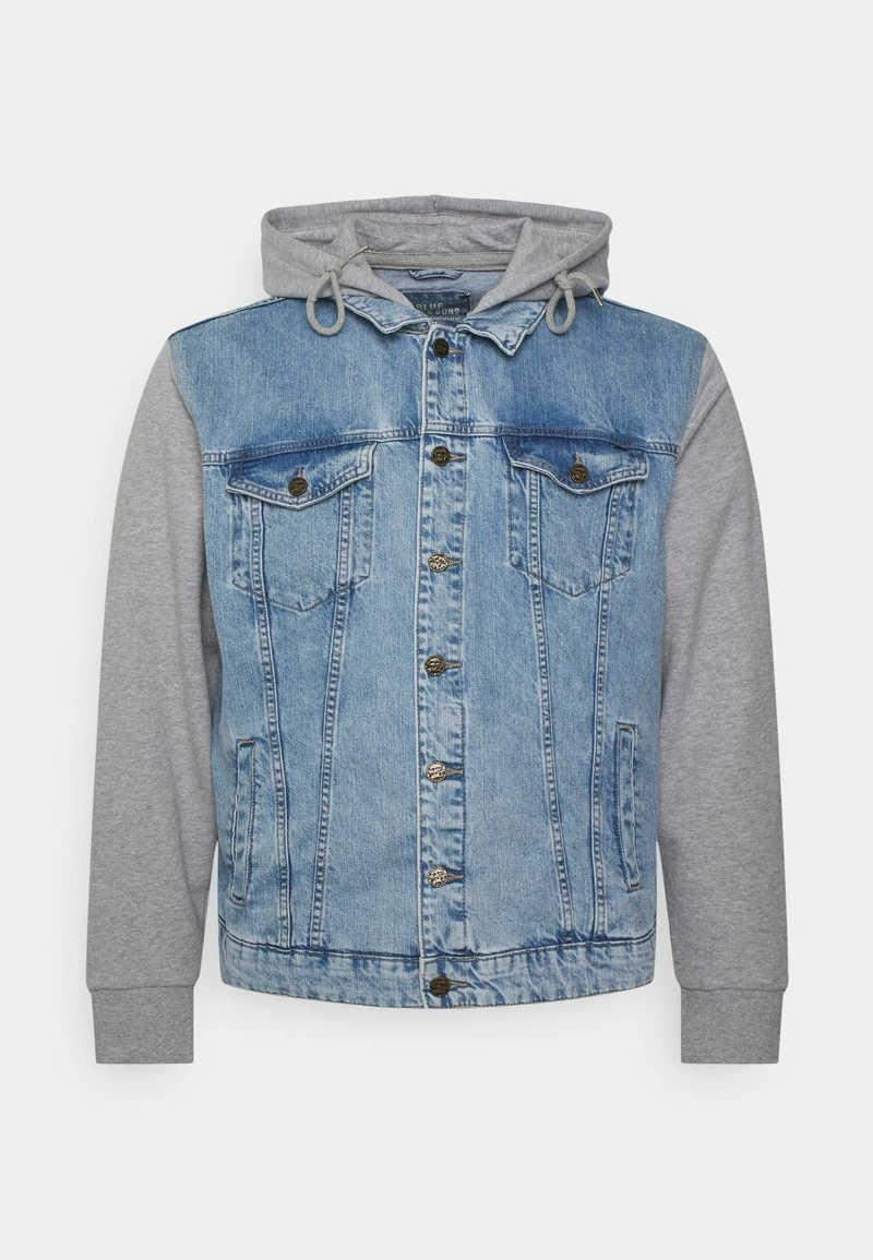 Only & Sons Herren ONSCOIN HOOD TRUCK Jeansjacke - Blue Denim | Stilvolle Jacke für Herren 1 Only & Sons Herren ONSCOIN HOOD TRUCK Jeansjacke - Blue Denim | Stilvolle Jacke für Herren