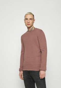 Only & Sons Herren ONSPANTER LIFE CREW Strickpullover - Burlwood - Bequemer Herrenpullover aus Strick