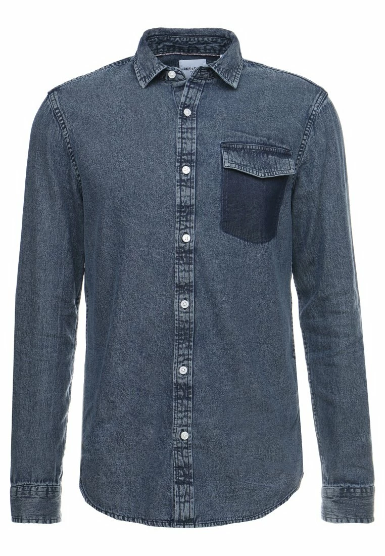 Only & Sons Herren ONSNEVILLE LS REGULAR POCKET - Hemd - Medium Blue Denim | Freizeithemden 5 Only & Sons Herren ONSNEVILLE LS REGULAR POCKET - Hemd - Medium Blue Denim | Freizeithemden – Bild 5