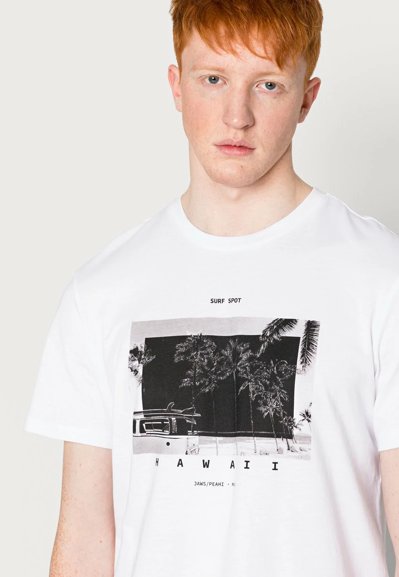 Only & Sons Herren REG - T-Shirt Print - Hellweiß | Modebekleidung 5 Only & Sons Herren REG - T-Shirt Print - Hellweiß | Modebekleidung – Bild 5