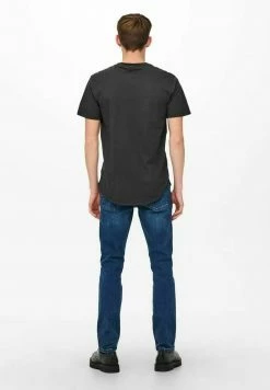Only & Sons Basic T-Shirt für Herren - Schwarz | Einfaches Design & Bequemer Tragekomfort -Only & Sons Geschäft 1537e771ddee4251b7e25117f671dcbd