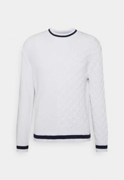 Only & Sons Herren ONSASHER LIFE CREW Strickpullover - Star White | Modischer Basic-Pullover