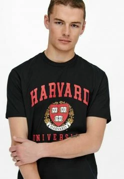 Only & Sons Herren HARVARD - T-Shirt Print - Schwarz -Only & Sons Geschäft 162206b7e3464ecc92da00efc58cc169