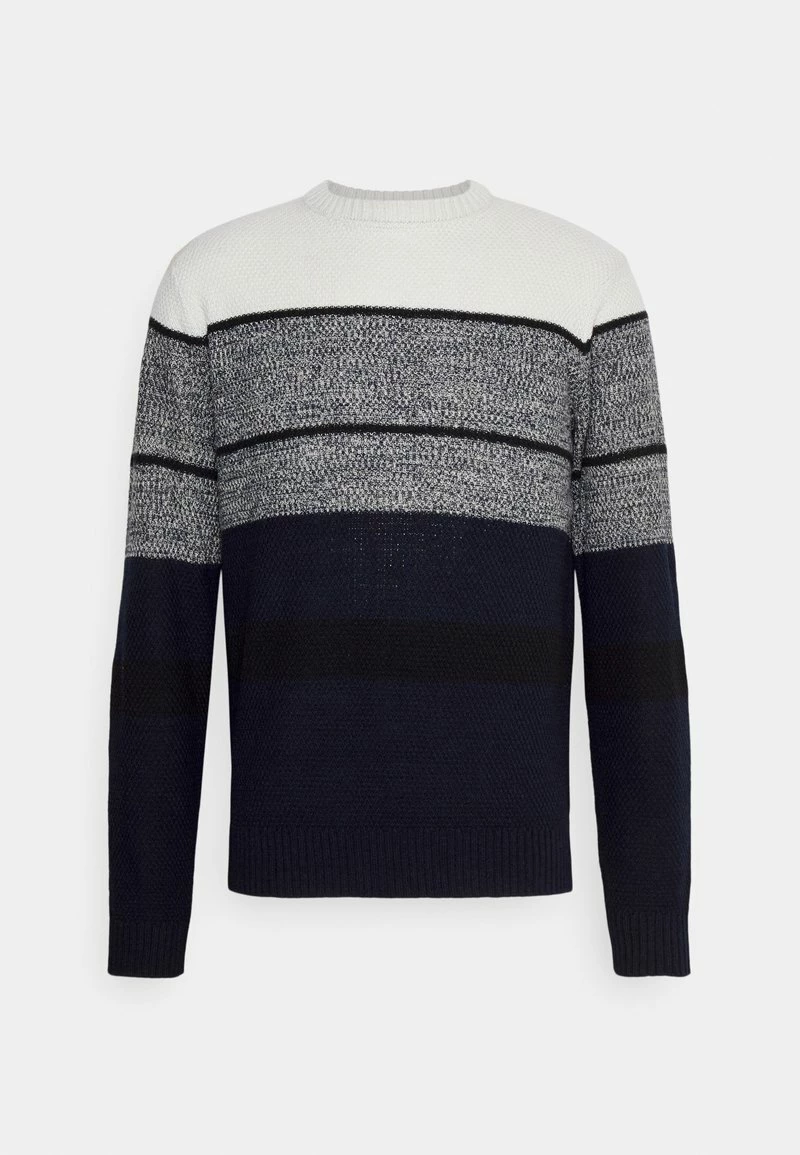 Only & Sons Herren ONSHARM STRIPE BLOCK CREW - Strickpullover - Dark Navy 5 Only & Sons Herren ONSHARM STRIPE BLOCK CREW - Strickpullover - Dark Navy – Bild 5