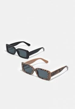 Only & Sons ONSSUNGLASS 2 PACK UNISEX - Sonnenbrille - Black/Black/Camel
