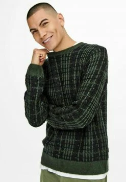 Only & Sons Herren ONSHENRYCREW Strickpullover - Peat | Modischer Männerpullover aus weichem Strick -Only & Sons Geschäft 18b13c99e64548fb82bc3e7331943bab