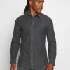 Only & Sons Herren ONSBRAD HERRINGBONE SHIRT - Hemd - Medium Grey Melange - Freizeithemd für stilvolle Herren