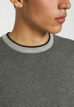 Only & Sons Herren ONSWESLEY LIFE STRUC CREW - Strickpullover Pattern Black -Only & Sons Geschäft 1af451993a4c4a739202fcd46ac73803