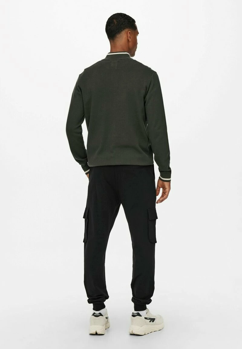 Only & Sons Herren MIT TUNNE - Cargohose - Schwarz | Modische Cargohose für Herren 3 Only & Sons Herren MIT TUNNE - Cargohose - Schwarz | Modische Cargohose für Herren – Bild 3