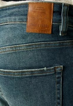 Only & Sons ONSLOOM LIFE Slim Fit Jeans - Blau Denim für Herren -Only & Sons Geschäft 1d56131d627346e8b5e3d861a328aead