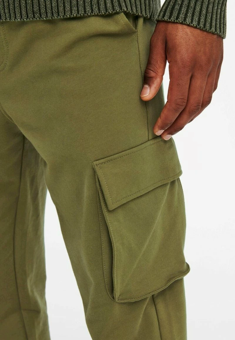 Only & Sons Herren MIT TUNNE - Cargohose - Khaki | Bequeme und stylische Cargohose für Herren 4 Only & Sons Herren MIT TUNNE - Cargohose - Khaki | Bequeme und stylische Cargohose für Herren – Bild 4