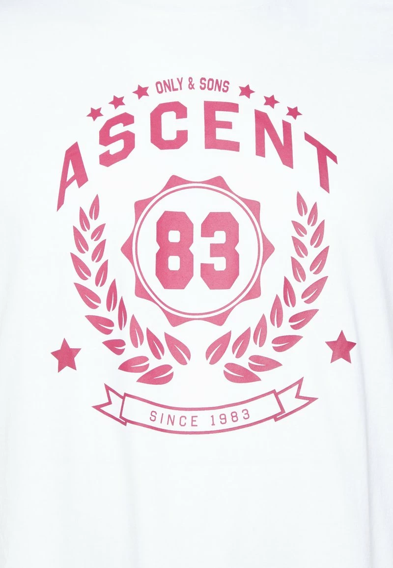 Only & Sons Herren ONSIAN T-Shirt Print - Bright White - Modernes Design für jeden Anlass 3 Only & Sons Herren ONSIAN T-Shirt Print - Bright White - Modernes Design für jeden Anlass – Bild 3