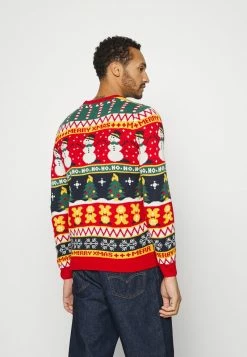 Only & Sons ONSX-MAS MULTI JAQUARD Strickpullover Pompeian Red für Herren -Only & Sons Geschäft 1ebf133545e449bbb542dccba00fb160