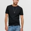 Only & Sons ALBERT - Herren T-Shirt Basic in Schwarz