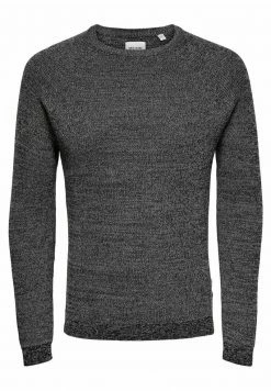 Only & Sons Herren Strickpullover - Black | Modischer Pullover für Herren