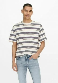 Only & Sons Herren RELAXED FIT T-Shirt Print - Star White | Bequem & Stilvoll