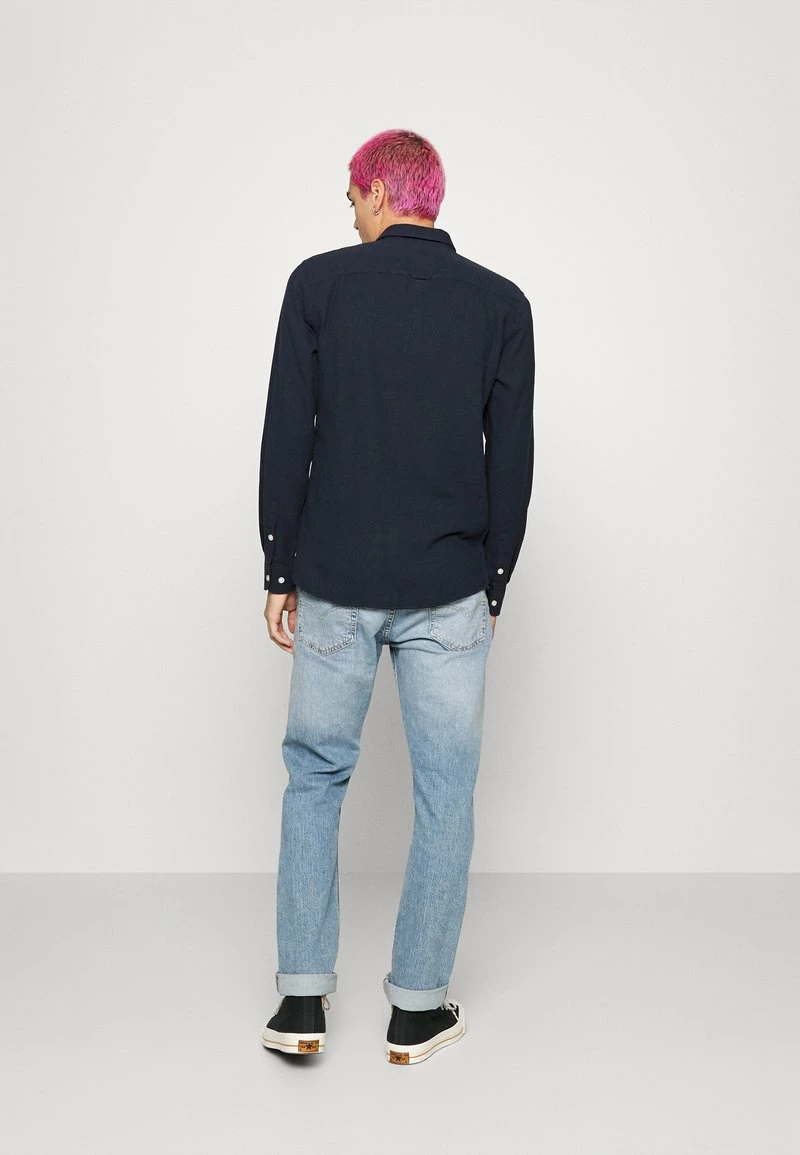 Only & Sons Herren ONSLUCA LIFE SOLID Hemd - Dark Navy | Freizeithemd aus Baumwolle 3 Only & Sons Herren ONSLUCA LIFE SOLID Hemd - Dark Navy | Freizeithemd aus Baumwolle – Bild 3