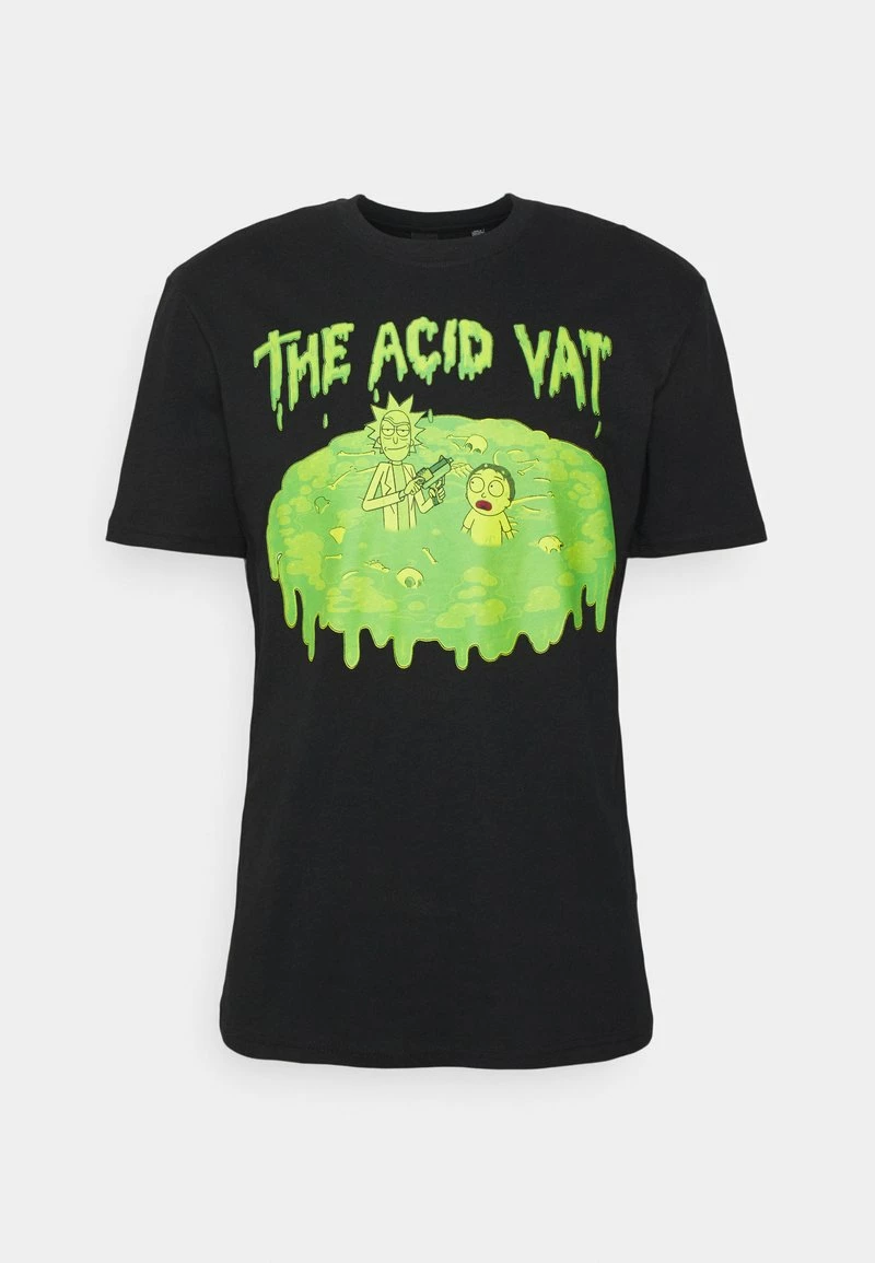 Only & Sons ONSRICKNMORTY T-Shirt Unisex - Schwarz - Moderne T-Shirt-Prints 1 Only & Sons ONSRICKNMORTY T-Shirt Unisex - Schwarz - Moderne T-Shirt-Prints