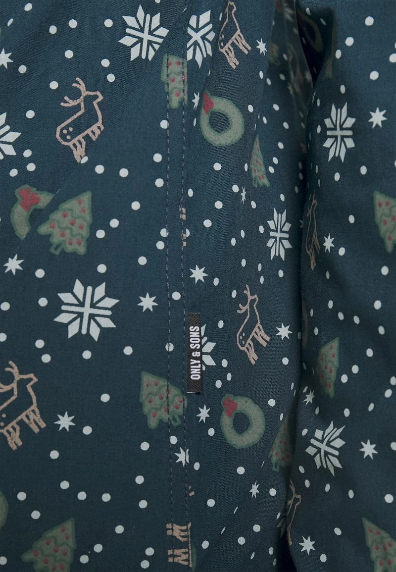 Only & Sons Herren ONSXMAS MADO Freizeithemd - Dress Blues - Elegant & Bequem 6 Only & Sons Herren ONSXMAS MADO Freizeithemd - Dress Blues - Elegant & Bequem – Bild 6