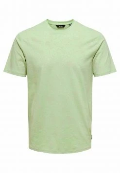Only & Sons Herren T-Shirt Print - Celadon Green | Modisches Basic-T-Shirt für Männer