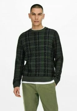 Only & Sons Herren ONSHENRYCREW Strickpullover - Peat | Modischer Männerpullover aus weichem Strick
