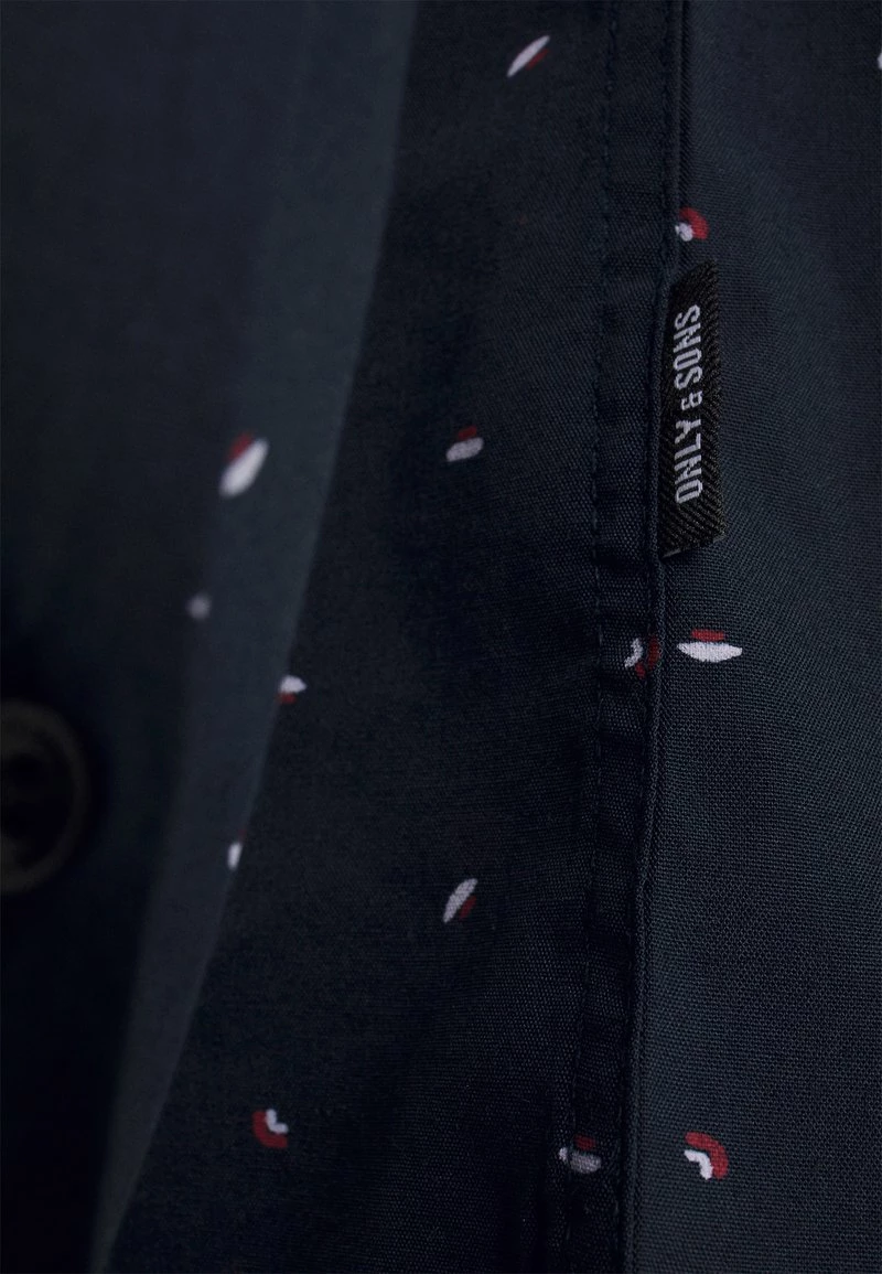 Only & Sons ONSSANE DITSY Hemd - Dark Navy | Herren Freizeithemd 5 Only & Sons ONSSANE DITSY Hemd - Dark Navy | Herren Freizeithemd – Bild 5