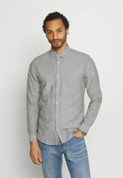 Only & Sons Herren ONSCAIDEN STRIPE Hemd - Olive Night | Freizeithemd für Herren