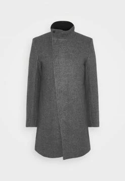 Only & Sons Herren ONSOSCAR STAR COAT - Klassischer Wollmantel in Light Grey -Only & Sons Geschäft 2558193b8c46493fb67cfdf4af5ce944