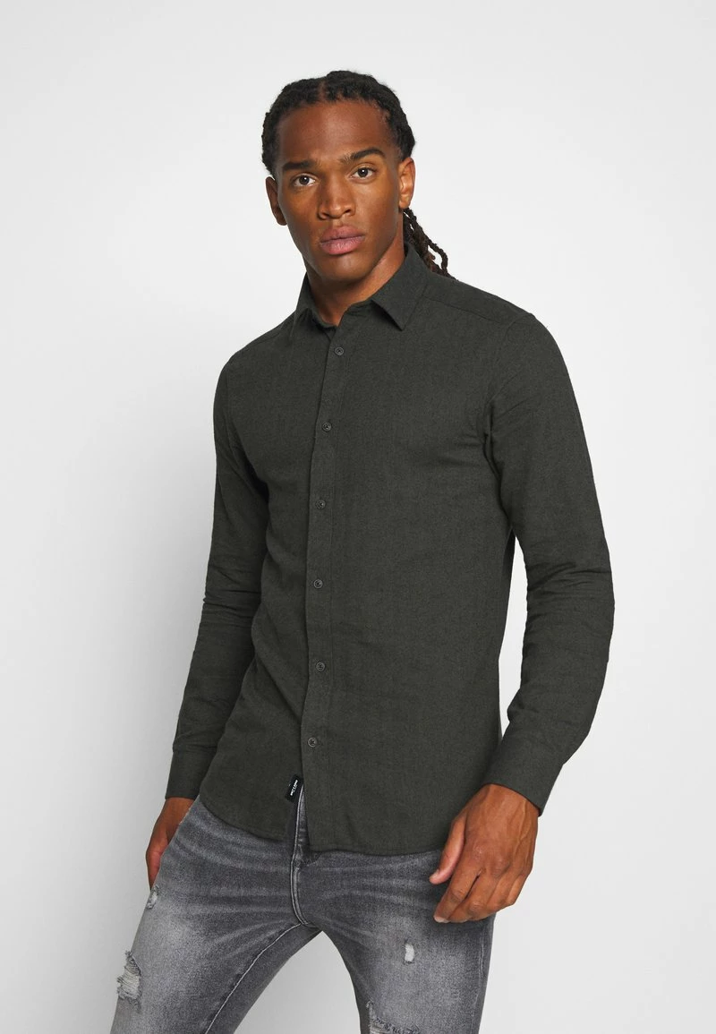 Only & Sons Herren ONSBRAD HERRINGBONE SHIRT - Hemd in Deep Depths | Freizeithemd 1 Only & Sons Herren ONSBRAD HERRINGBONE SHIRT - Hemd in Deep Depths | Freizeithemd