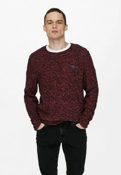 Only & Sons Herren Strickpullover - Red Ochre | Warm & Stilvoll