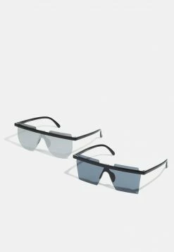 Only & Sons ONSSUNGLASS UNISEX 2 PACK - Sonnenbrille - Black/Silver - UV-Schutz - Modisches Design